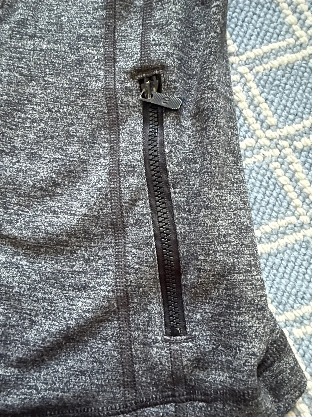 lululemon athletica Heathered Gray Full-Zip Hoodie